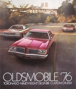 1976 Oldsmobile Toronado Ninety-Eight Delta 88 Custom Cruiser Sales Brochure - Picture 1 of 1