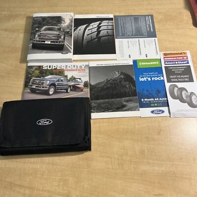 2019 Ford F250 F350 F450 Super Duty Owners Manual Set W/ case OEM - Image 1 of 4