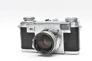 [NEAR MINT] Contax Zeiss Ikon IIa Black Dial w/ Sonnar 50mm f1.5 Lens Japan - Picture 1 of 12