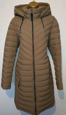 DKNY Women's Bib-Front Light-Weight Puffer Fleece Jacket size large, UK size 14 - Image 1 of 4