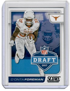 2017 Score NFL Draft D'Onta Foreman RC Rookie #18 W222