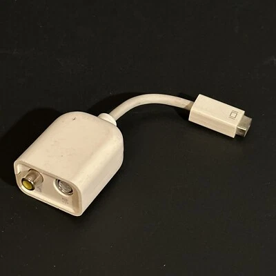 Genuine Apple Mini-DVI to Composite/S-Video Adapter M9319G/A - Image 1 of 3