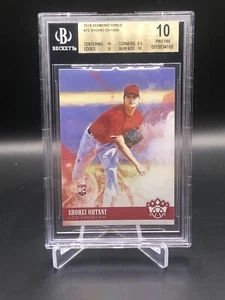 2018 Panini Diamond Kings Shohei Ohtani Rookie Card #73 Pitching BGS 10 Pristine - Picture 1 of 2