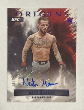 2023 Panini Chronicles Origins UFC Nate Maness Blue Auto /49  Rookie Card RC