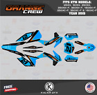 Graphics Kit For Ktm 125Sx, 150Sx, 250Sx (2015) Orange Crew Series - Orange Cyan