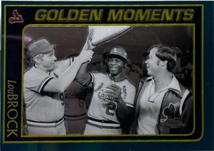 2001 Topps Chrome #658 Lou Brock Golden Moments St.Louis Cardinals Baseball Card - Picture 1 of 3