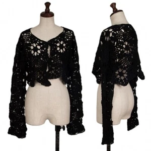 Y's Crochet Knit Cardigan Size S-M(K-133057) - Picture 1 of 12