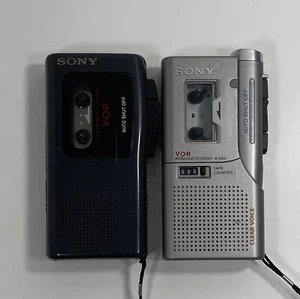 Sony M-507V & M-530V MicroCassette Corder Recorder VOR Handheld - FOR PARTS - Picture 1 of 10