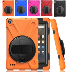 For Amazon Kindle fire 7 / HD 8 / HD10 Rugged Armor Case Rubber Shockproof Cover - Picture 1 of 20