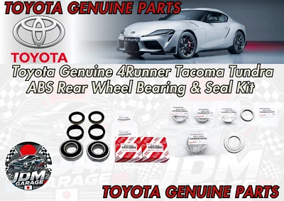 Kit de cojinete y sello de rueda trasera ABS genuino Toyota 4Runner Tacoma Tundra OEM nuevo Foto 1 de 3