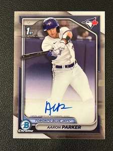Aaron Parker 2024 Bowman Chrome 1st Auto Blue Jays  - Picture 1 of 2