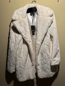 Luxus Rachel Zoe Kunstfellmantel Größe M - Bild 1 von 2