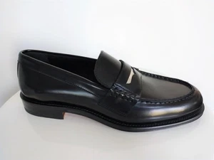 Auth DSQUARED2 Black Leather Classic Loafers in size 39 - Picture 1 of 3