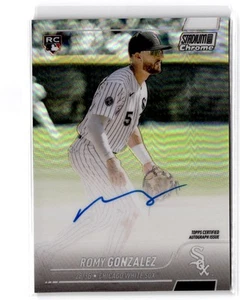 2022 Stadium Club Chrome Romy Gonzalez RC #SCCBA-RG Autographs Chicago White Sox - Picture 1 of 2