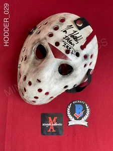 Kane Hodder autographed 13x studios Jason hockey mask Friday The 13th Beckett - Picture 1 of 4