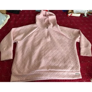 Sudadera con Capucha Nine West Active Rosa Acolchada Cuarto Cremallera Para Mujer Plus 3X - Imagen 1 de 10