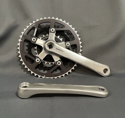 Shimano Deore XT FC-M730 Crankset MTB 175mm 8 Spd 48/36/24t 5-Bolt 110/74mm BCD - Image 1 of 4