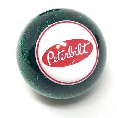 Peterbilt Perilla de Cambio Verde Estilo Vintage con Inserto de Acero Inoxidable Cromo Pete Foto 1 de 2