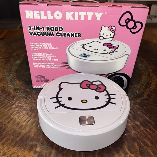 New in Box Hello Kitty Sanrio 3-in-1 Robot Vacuum Cleaner