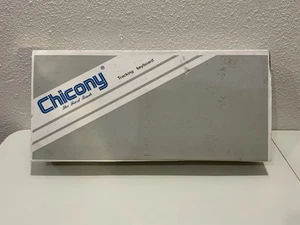 Vintage New Chicony KB-5581 Keyboard Cherry MX Blue Switches Molded Trackball - Picture 1 of 10