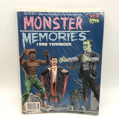 Scary Monsters #6 Monster Memories 1998 Yearbook Horror Magazine Frankenstein - Image 1 of 4