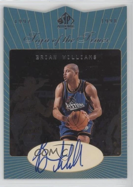 1997-98 SP Authentic Sign of the Times Bison Dele Brian Williams #BW Auto - Image 1 of 2
