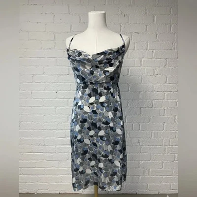 NWT Susana Monaco 100% Silk Abstract Floral Slip dress Size 8 - Image 1 of 4