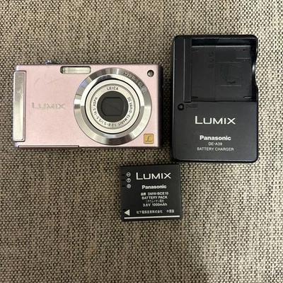 Cámara digital compacta Panasonic LUMIX DMC-FS3 rosa probada ligera linda Foto 1 de 4