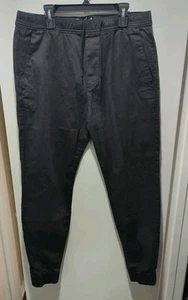 Boys Hollister Stretch Black Joggers Size Medium - Picture 1 of 9
