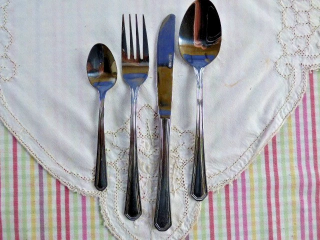 Besteck Edelstahl rostfrei für 6 Personen - Bild 1 von 4