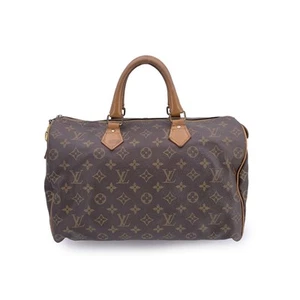 Authentic Louis Vuitton French Company Vintage Monogram Canvas Speedy 35 Bag - Picture 1 of 8