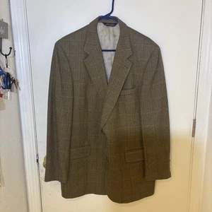 Giacca uomo BROOKS BROTHERS 100% lana blazer 44L marrone marrone marrone marrone sportivo made in USA - Foto 1 di 9