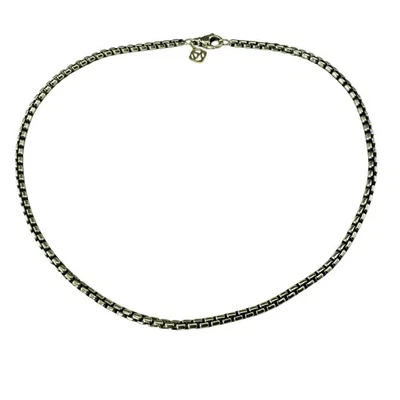 Collar de cadena de caja de plata esterlina David Yurman #23015 Foto 1 de 4