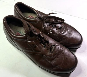 SAS Time Out Men's Size US 14M Athletic Shoes Brown Leather Lace Up Sneakers - Picture 1 of 6