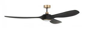 84 Inch Envy smart ceiling fan in Black/Gold finish by Craftmade - Picture 1 of 5