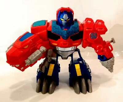 PlayskoolTransformers Rescue Bots 9" Optimus Prime T-Rex Talking Optimus Primal - Image 1 of 4