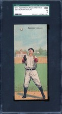 1911 T201 Mecca Double Folders Tobacco Baseball Seymour Dygert SGC 5 *d2