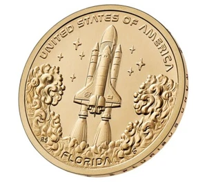 American Innovation $ Münze 2025 - Florida - Space Shuttle - Stempelglanz - D Mint - Bild 1 von 3