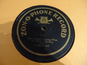 FRANK HOWARD ZONOPHONE 78RPM RECORD 74 SUNDAY MORNING CHURCH BELLS - Picture 1 of 1
