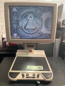 OPTELEC 17" Clearview 500 Desktop Magnifier 6017C--C w/ CRT Monitor and Stand