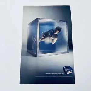 Nintendo GameCube Game Promo Poster Authentic 2000s Rare Print Ad Retro Gaming - Picture 1 of 7
