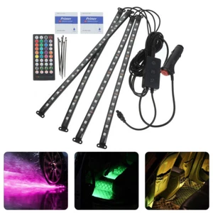 72 LED Light Strip Bar Car Interior Footwell Atmosphere Ambient Lighting Kit - Picture 1 of 12