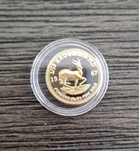 1967 Gold Plated Display Coin South Africa 1/10 oz in Case - Picture 1 of 2