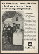 MAYTAG Washer and Dryer - 1974 Vintage Print Ad