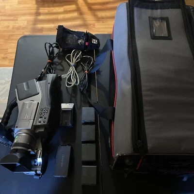 Panasonic AG-DVC7P Mini DV Camcorder 4 Batt’s AC Adapter XLR Cable Case TESTED - Image 1 of 4