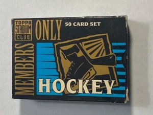 🏒⭐ 1994 TOPPS Stadium Club Members Only Hockey Complete 50 Card Box Set - Picture 1 of 3