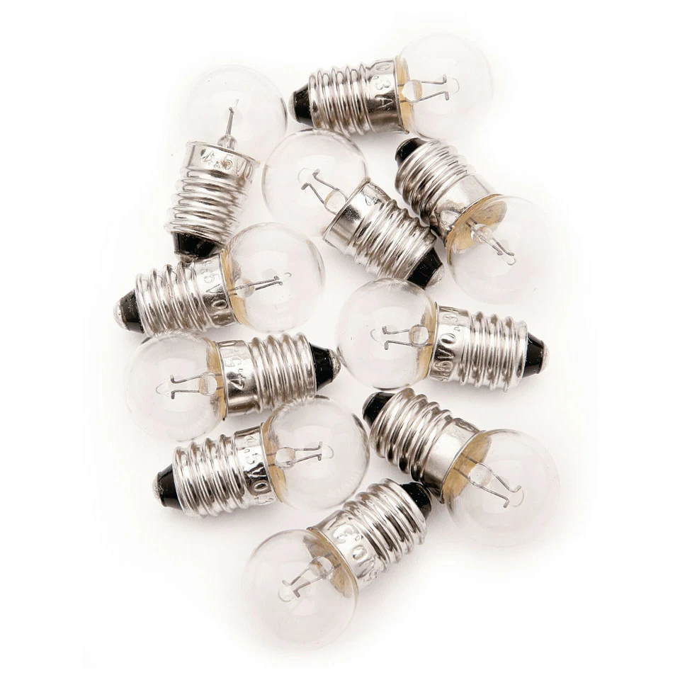 5 x MES Screw Base E10 Lamp Bulb 11mm Diameter 12V - FREE NEXT DAY DELIVERY - Image 1 of 1