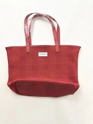 Bolso de Mano Shiseido Rojo Malla Viaje Compras Nuevo sin Etiquetas Foto 1 de 4