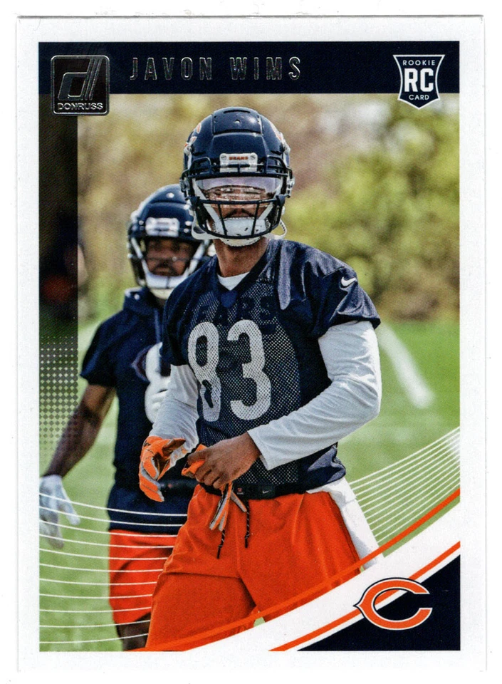 Javon Wims RC - Chicago Bears (NFL) 2018 Donruss Football # 391 MT - Image 1 of 1