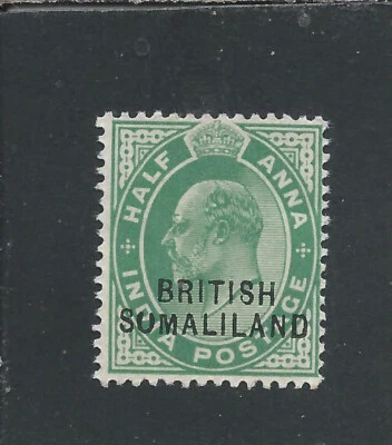 SOMALILANDIA 1903 1/2a VERDE SUMALILANDIA ERROR COMO NUEVO SG 25c CAT £130 Foto 1 de 2
